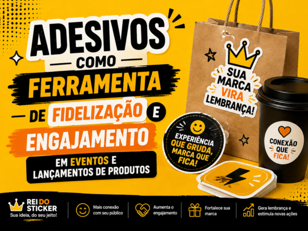 Adesivos como Ferramenta de Fidelização e Engajamento em Eventos e Lançamentos de Produtos