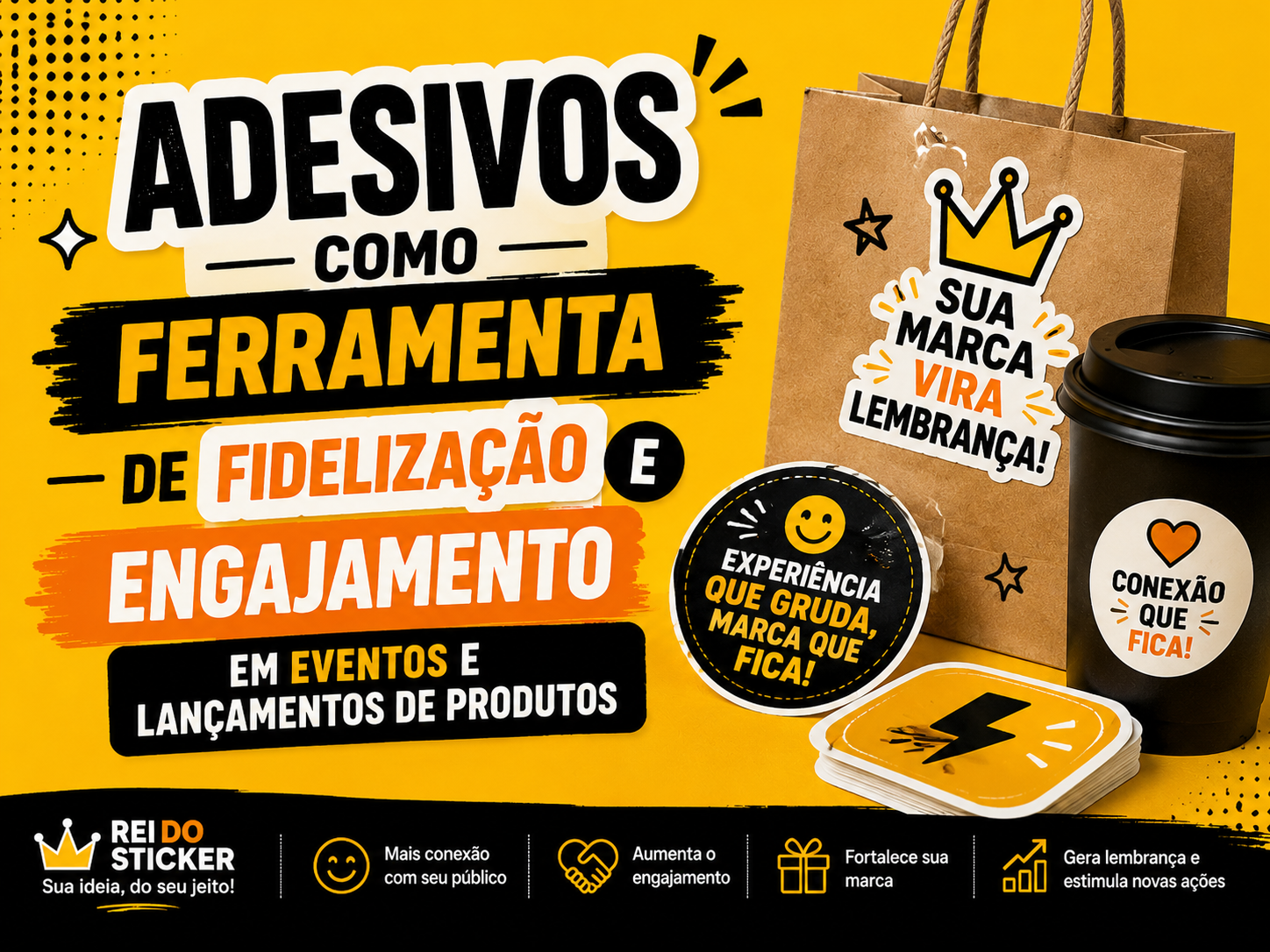 Adesivos como Ferramenta de Fidelização e Engajamento em Eventos e Lançamentos de Produtos