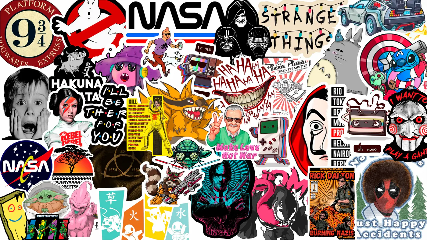Cultura pop e adesivos: stickers mais desejados